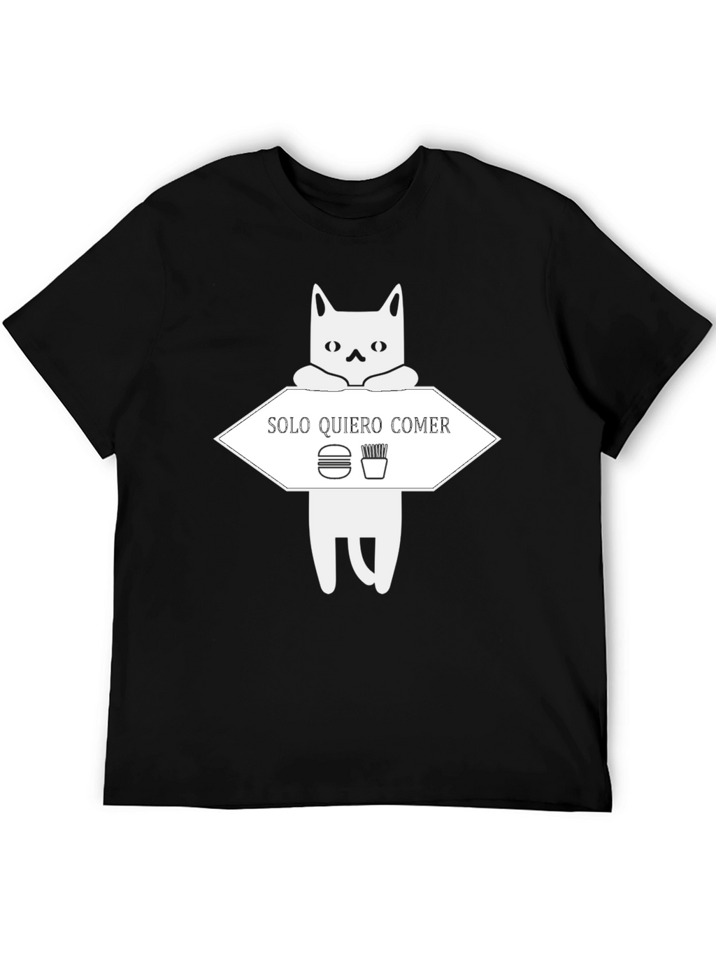 Solo Quiero Comer Funny Cat T-Shirt