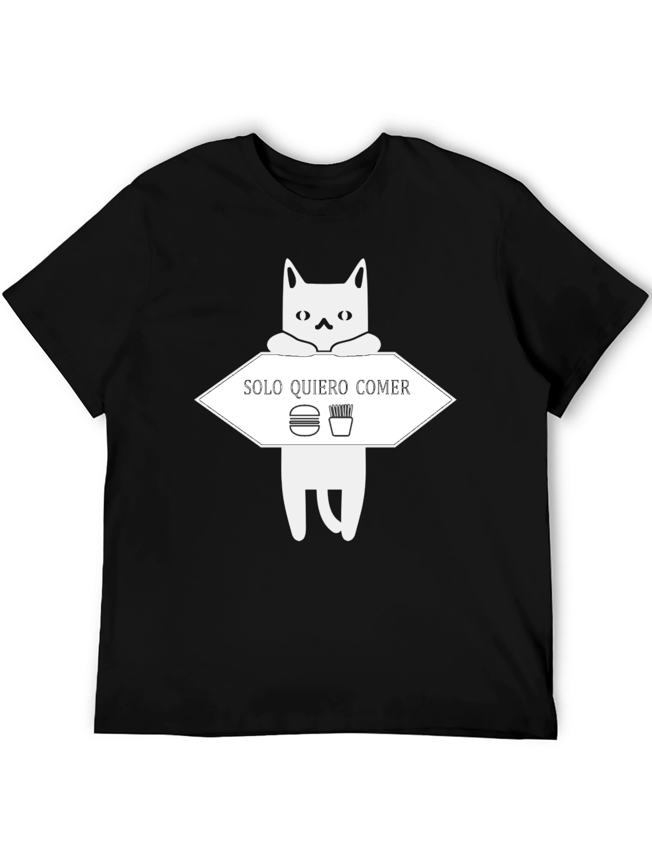 Solo Quiero Comer Funny Cat T-Shirt