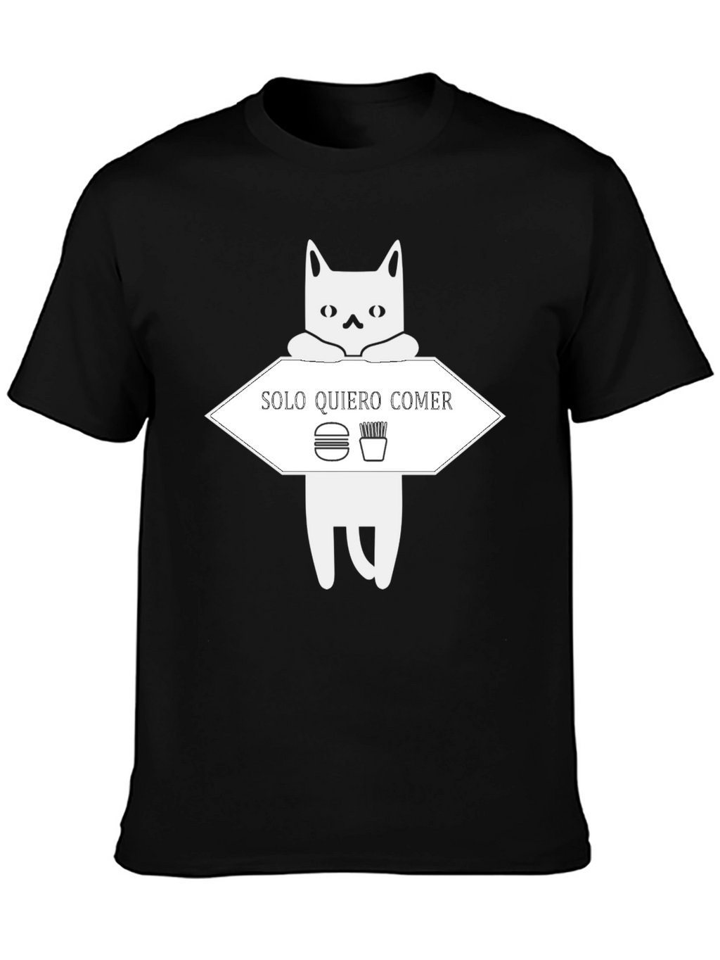 Solo Quiero Comer Funny Cat T-Shirt