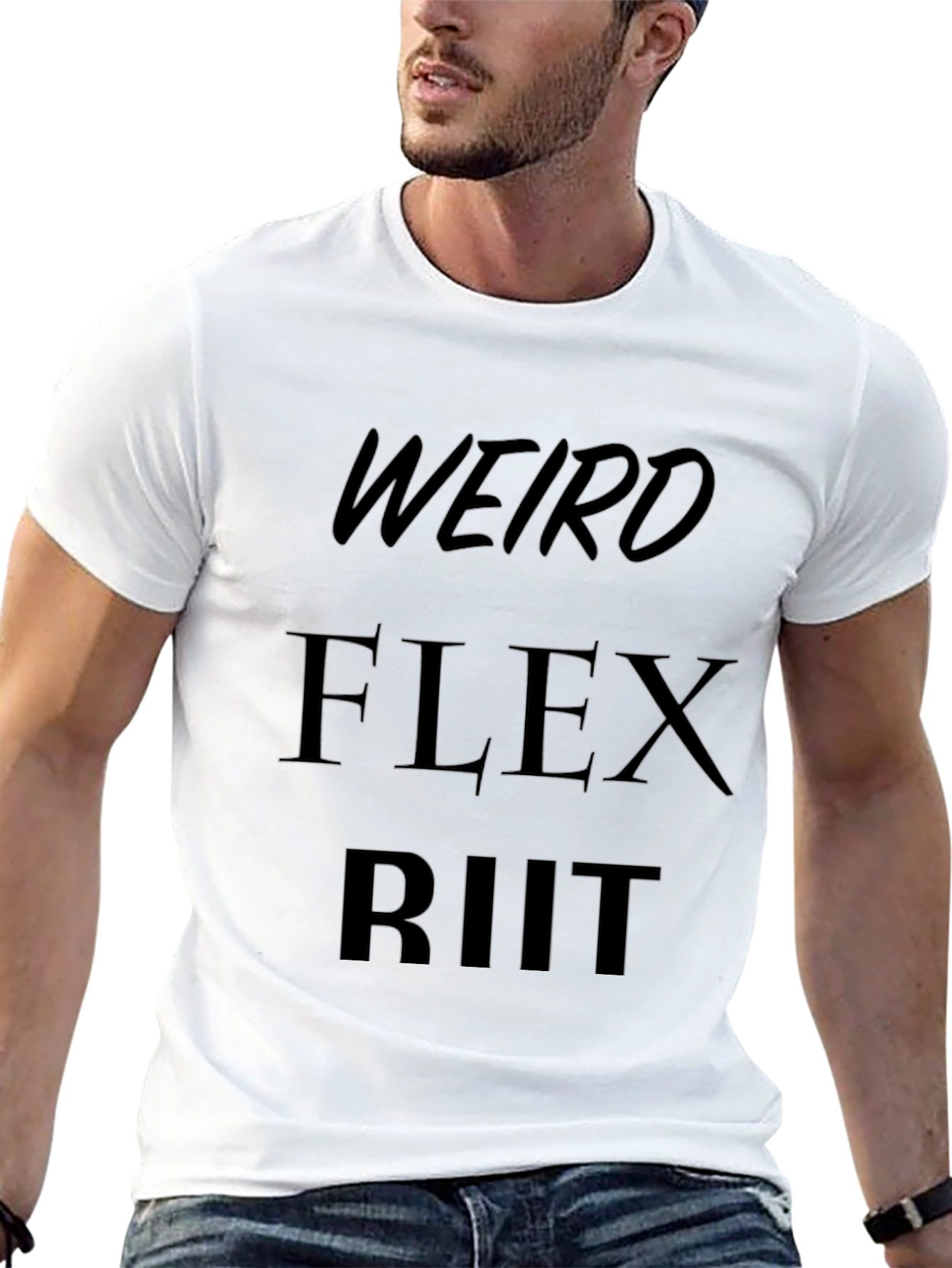 Weird Flex Riit Black Graphic Tee