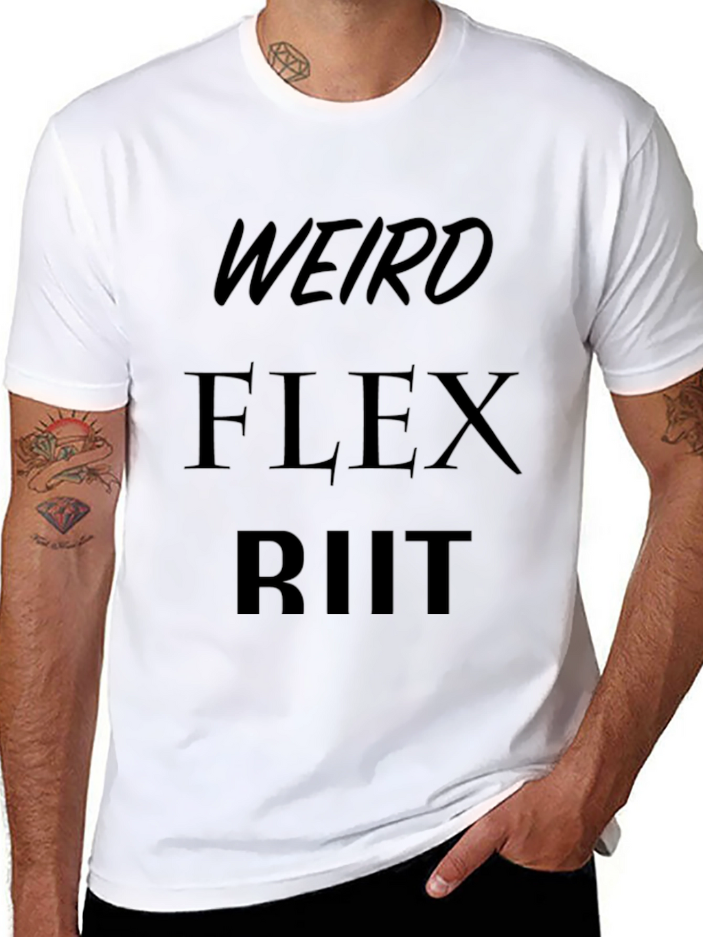 Weird Flex Riit Black Graphic Tee