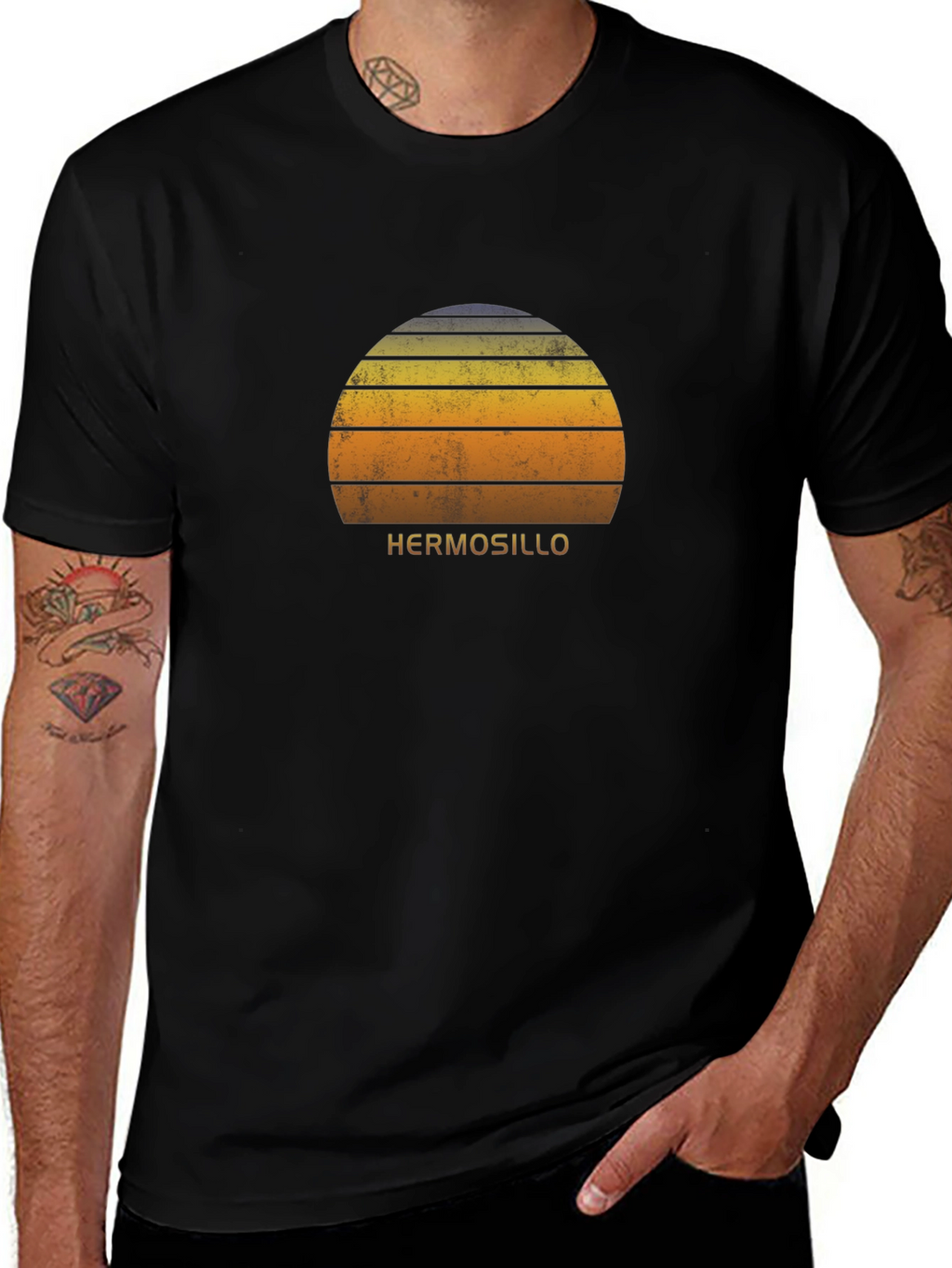 Hermosillo Sunset T-Shirt - Retro Graphic Tee