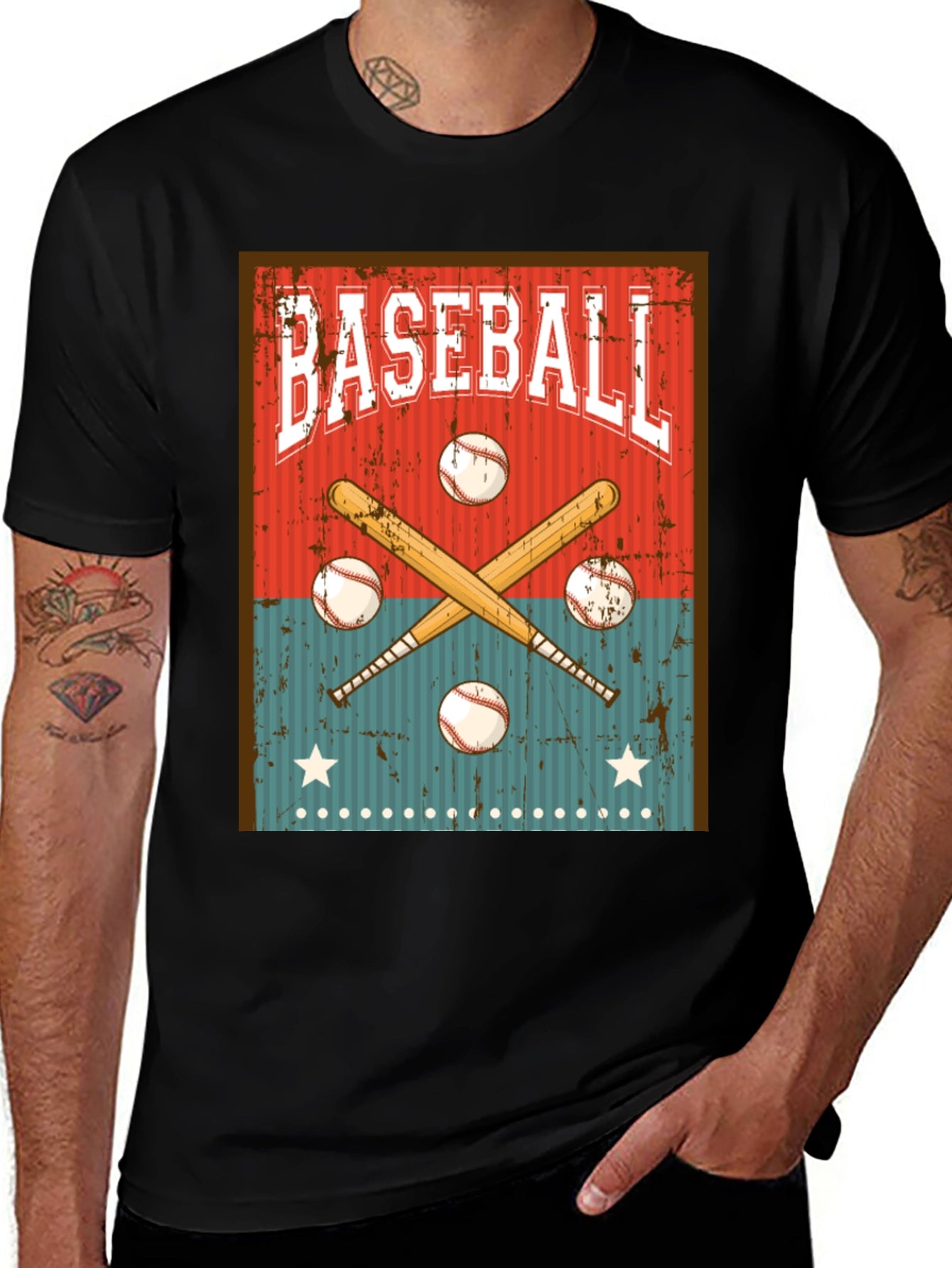 Vintage Baseball Graphic Tee - Classic Style