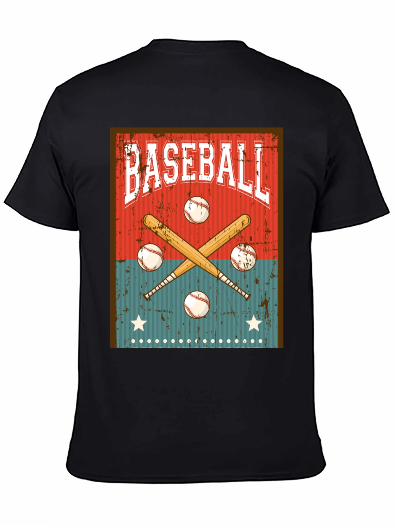 Vintage Baseball Graphic Tee - Classic Style