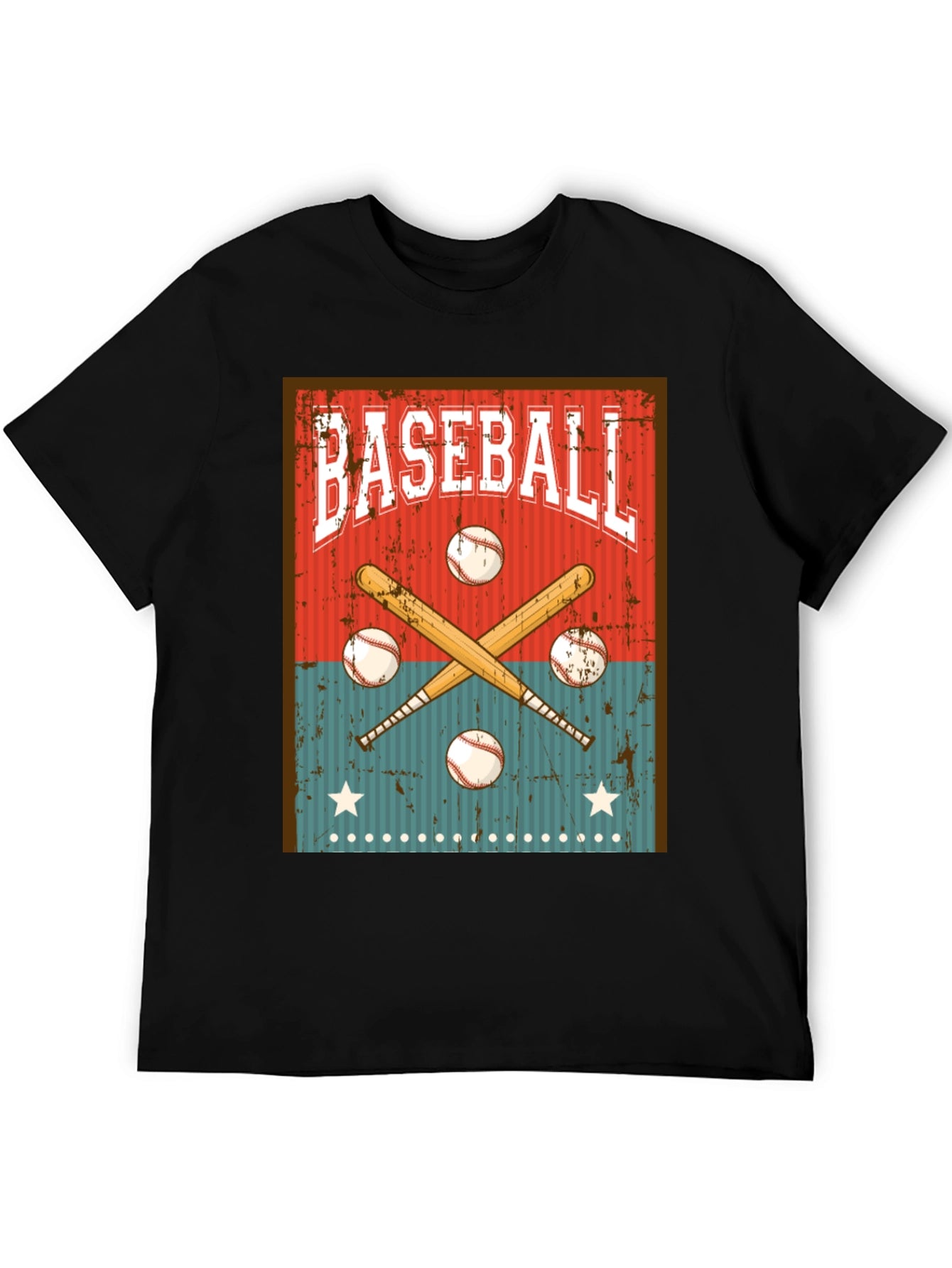 Vintage Baseball Graphic Tee - Classic Style