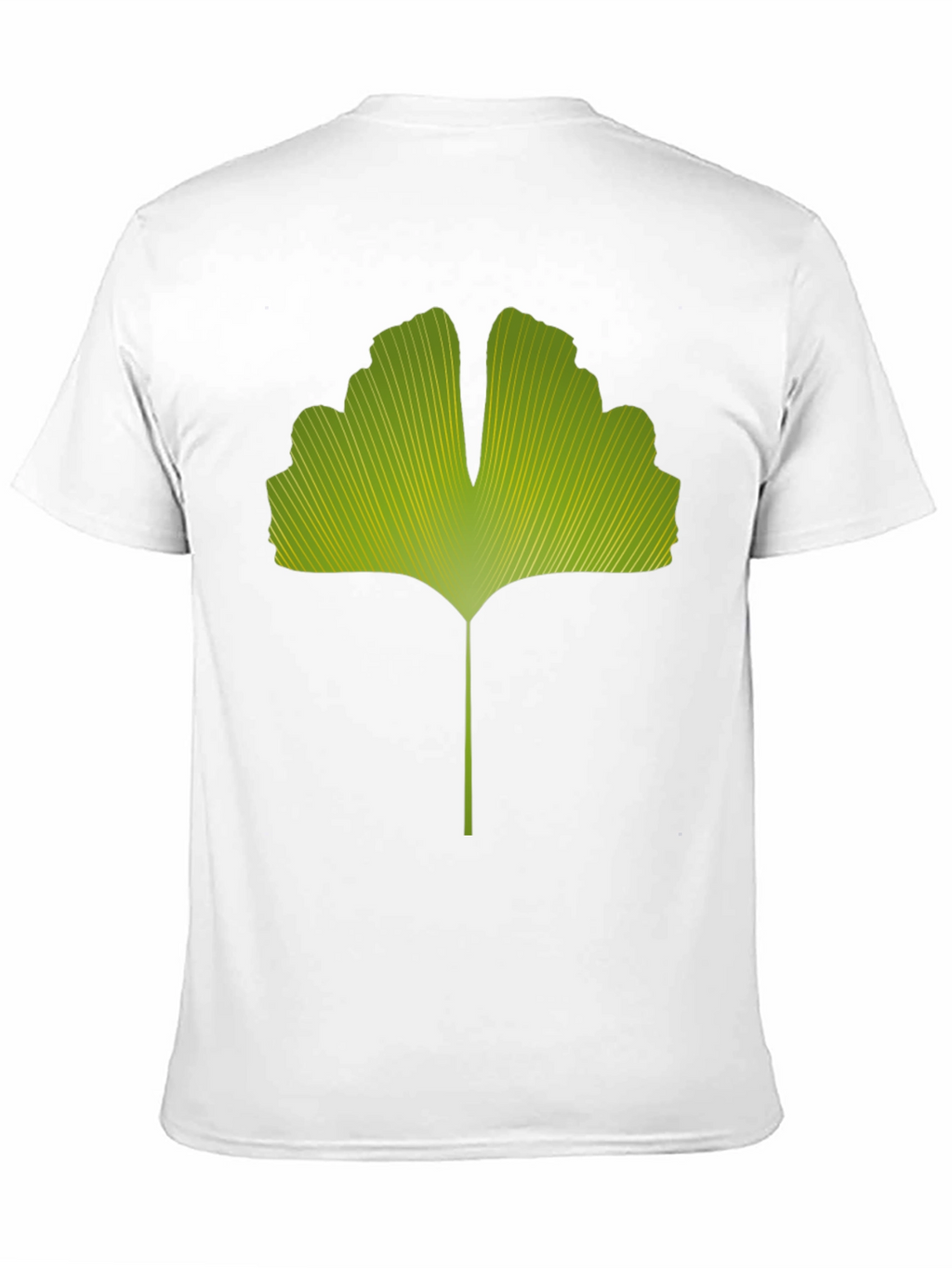 Ginkgo Leaf Graphic Tee - Nature Inspired Black T-Shirt