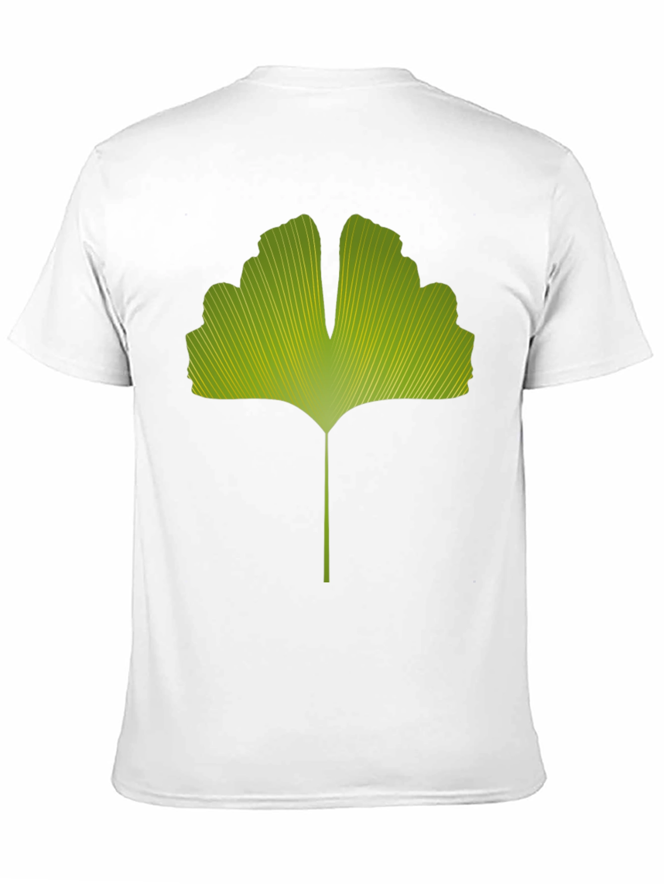 Ginkgo Leaf Graphic Tee - Nature Inspired Black T-Shirt