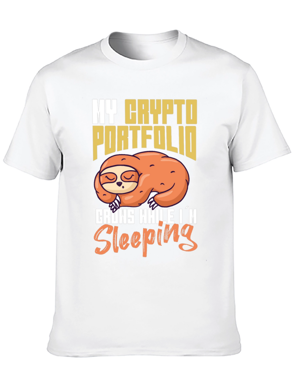 Crypto Portfolio Sloth T-Shirt