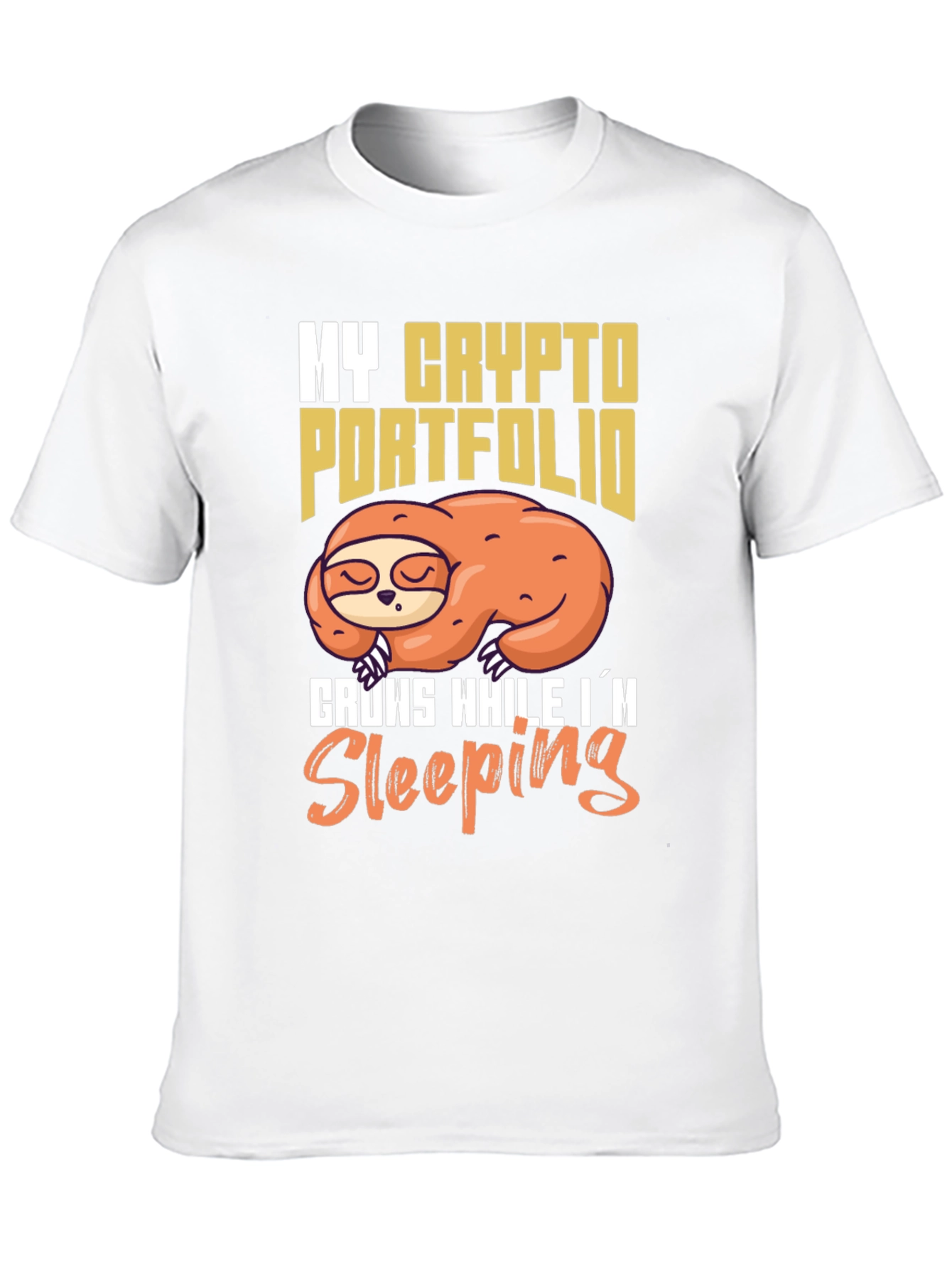 Crypto Portfolio Sloth T-Shirt