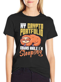 Crypto Portfolio Sloth T-Shirt