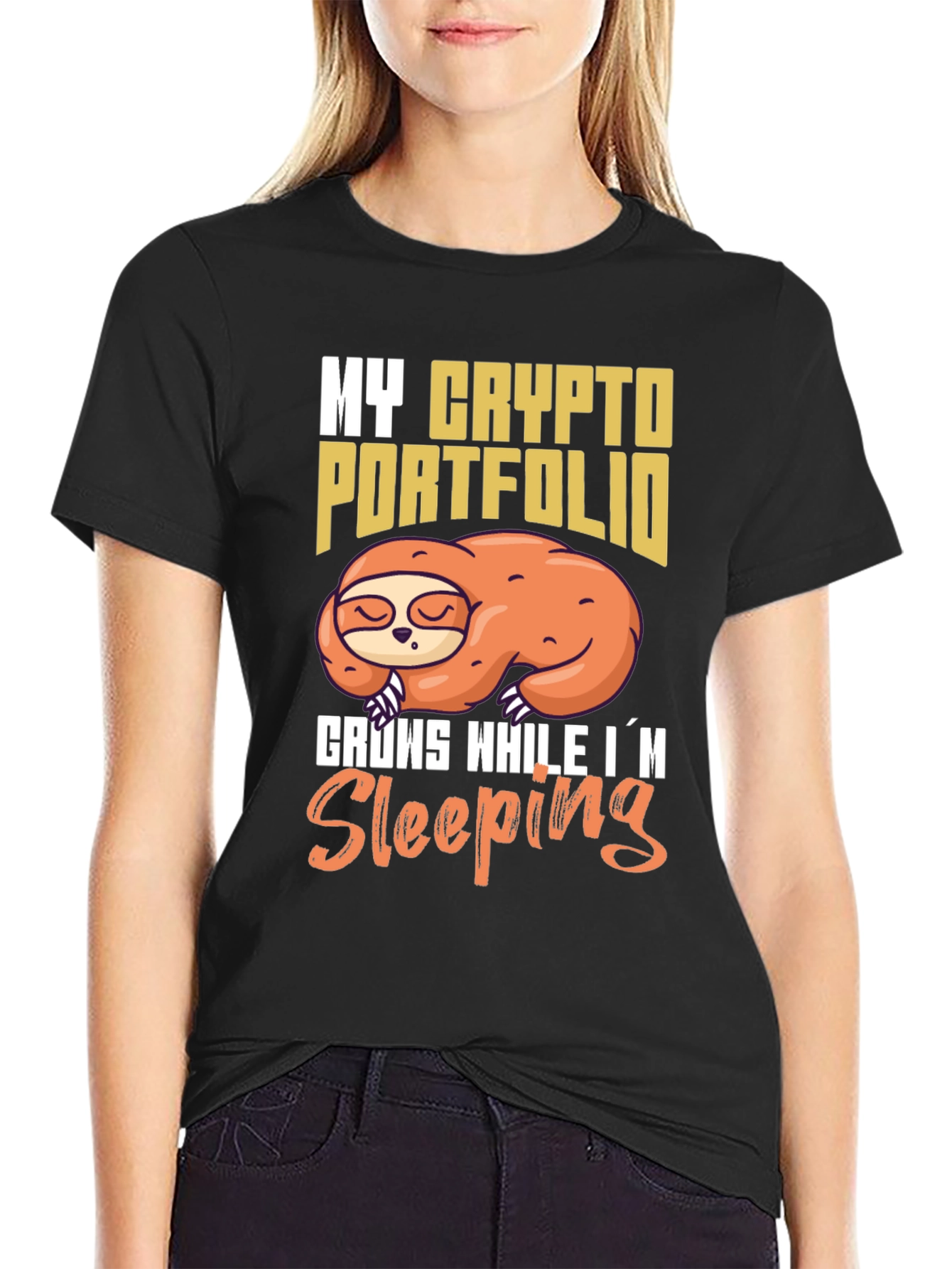 Crypto Portfolio Sloth T-Shirt