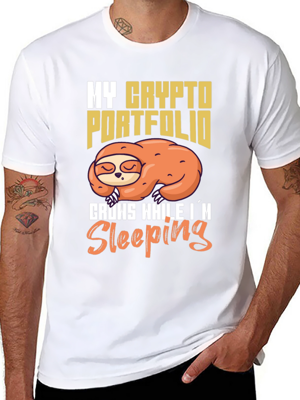 Crypto Portfolio Sloth T-Shirt