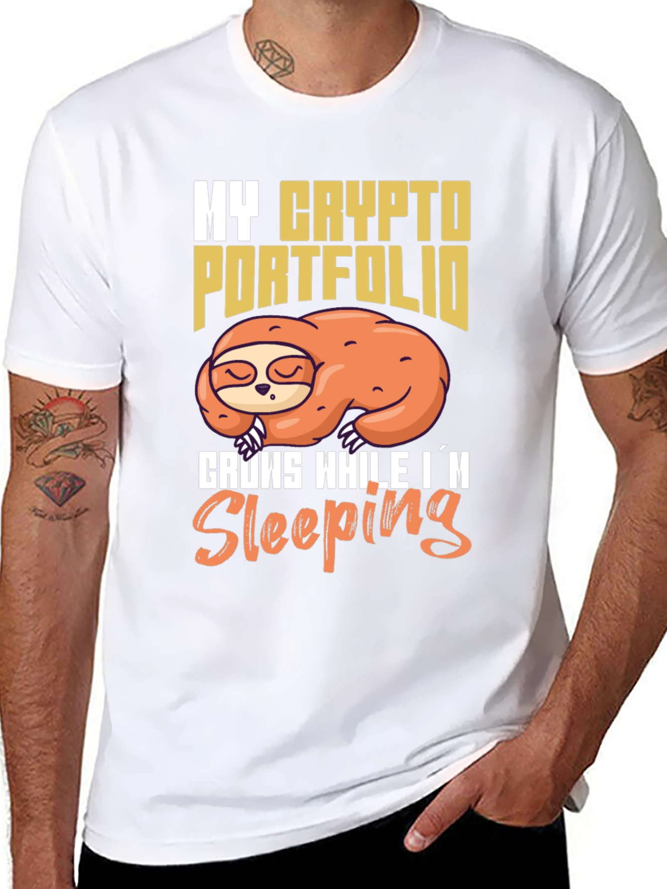 Crypto Portfolio Sloth T-Shirt