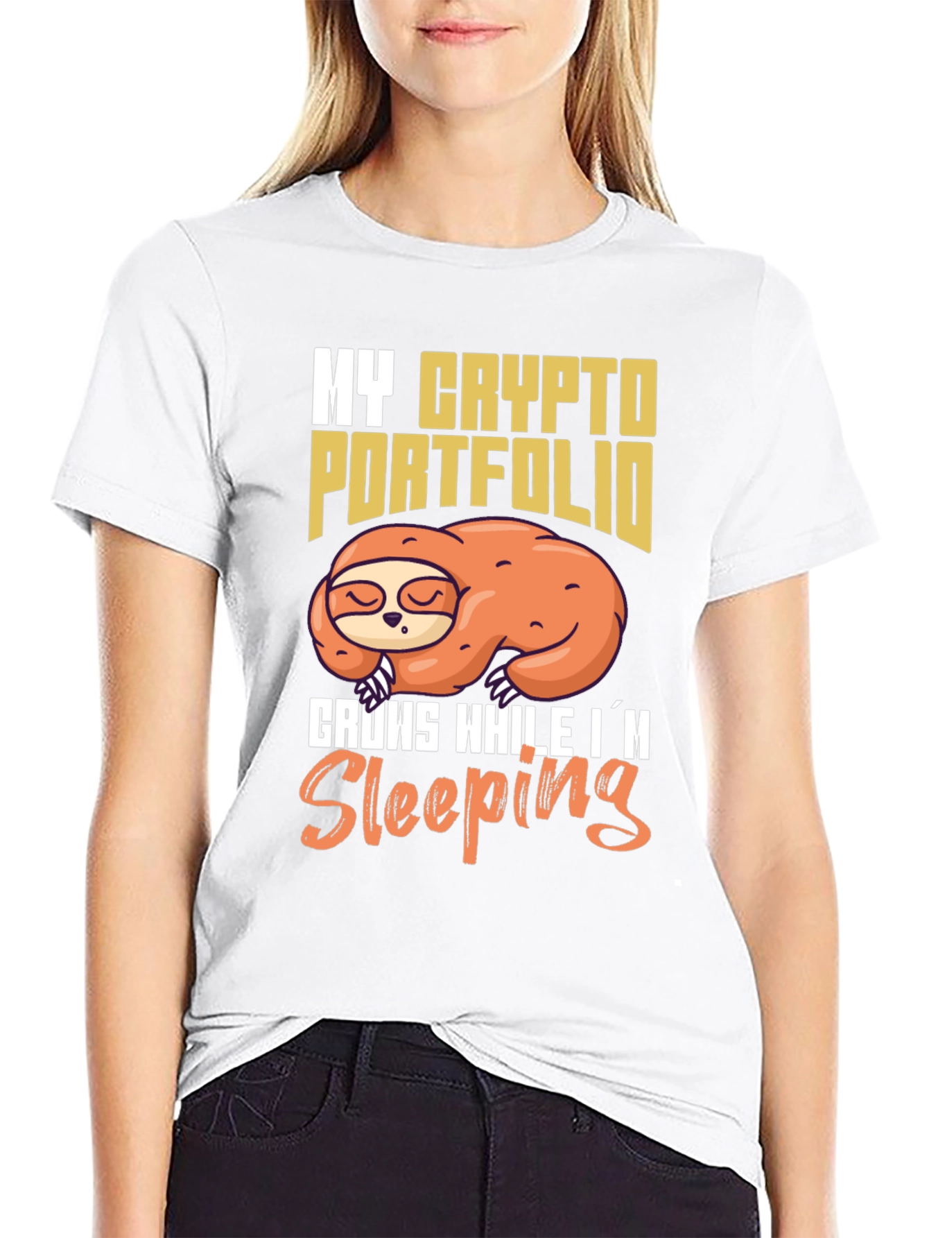 Crypto Portfolio Sloth T-Shirt