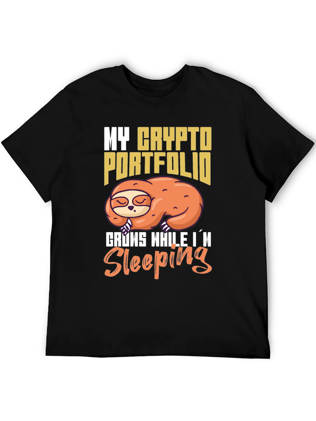 Crypto Portfolio Sloth T-Shirt