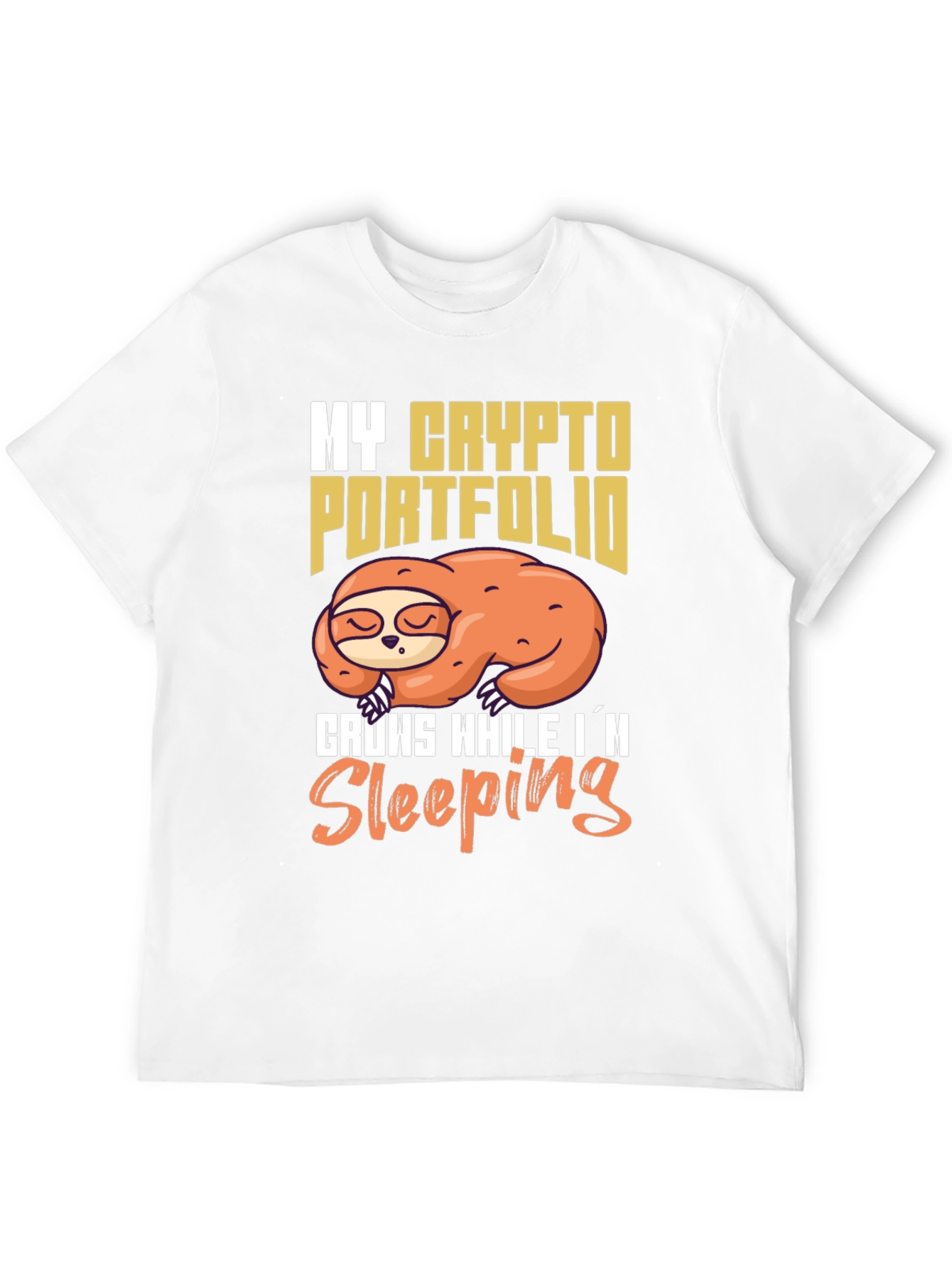 Crypto Portfolio Sloth T-Shirt