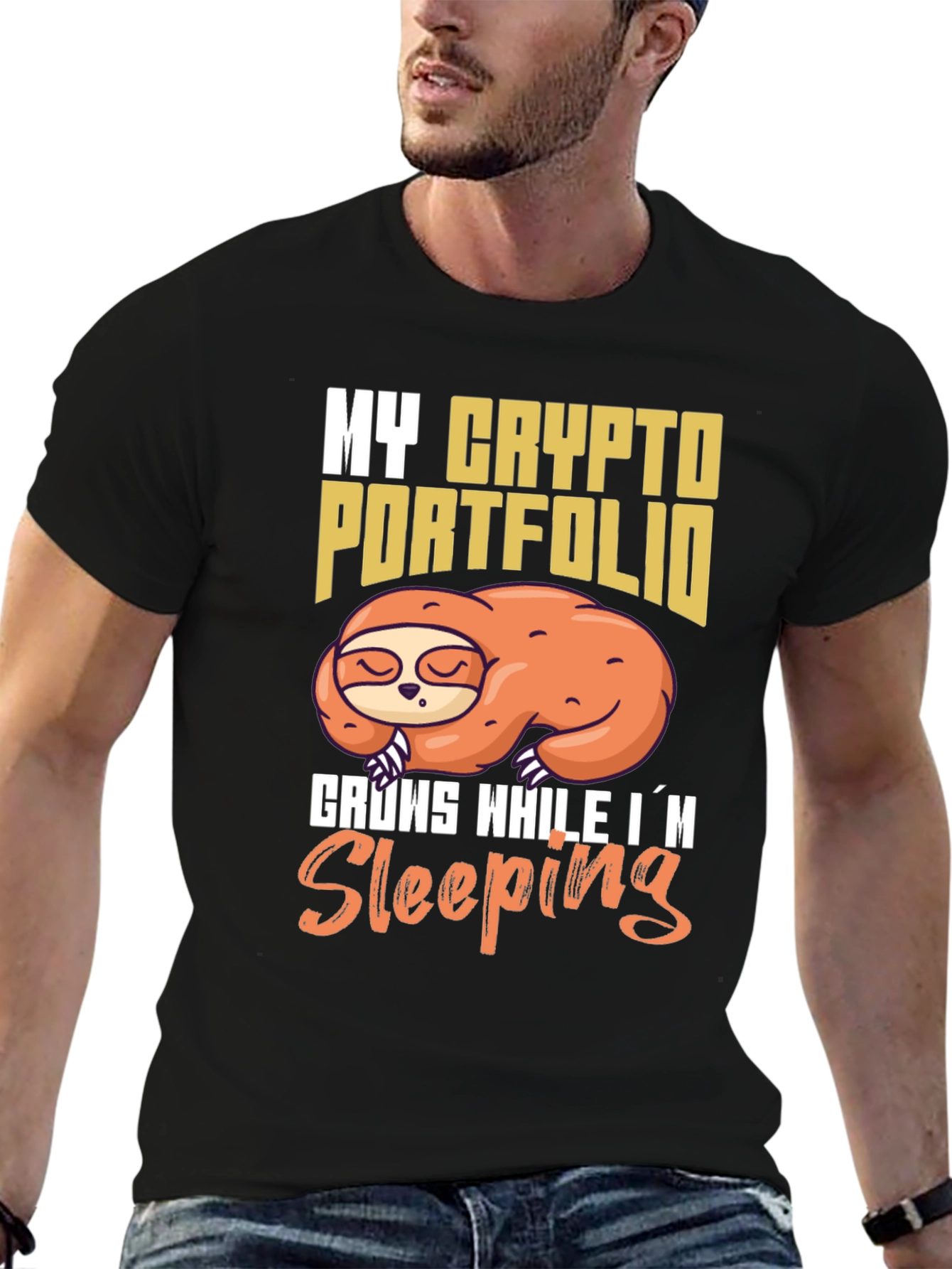 Crypto Portfolio Sloth T-Shirt