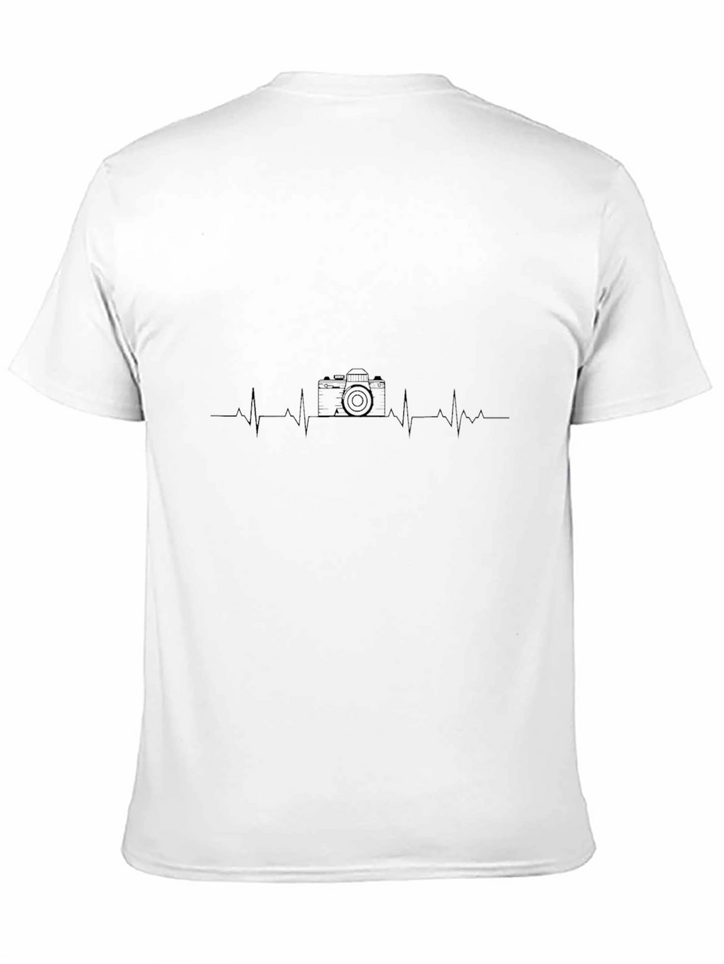 Photographer Heartbeat Graphic Tee - Black