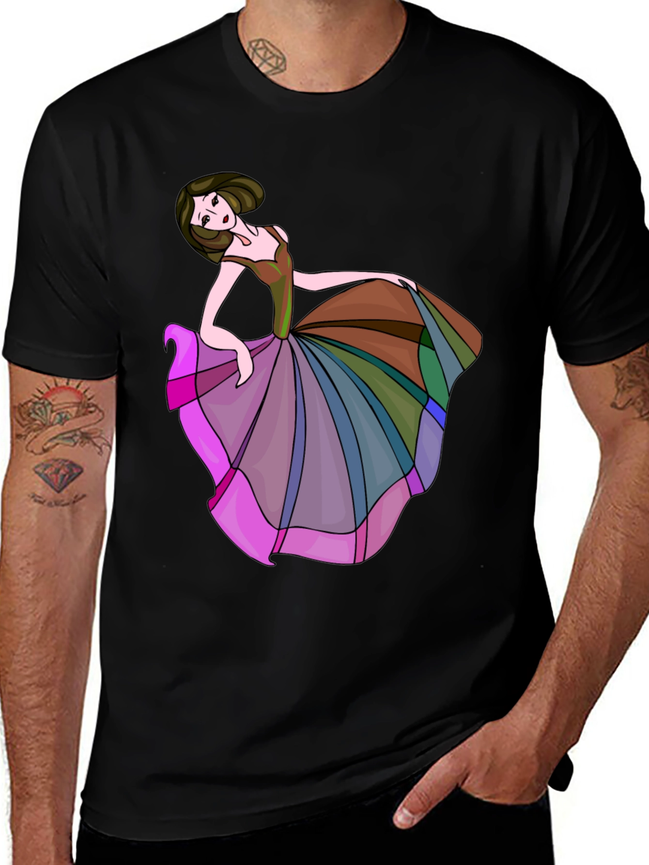 Artistic Dancer Graphic T-Shirt