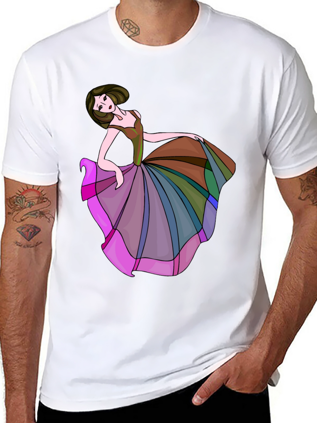 Artistic Dancer Graphic T-Shirt