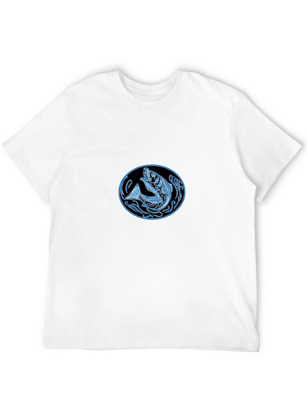 Cool Fish Graphic Black T-Shirt