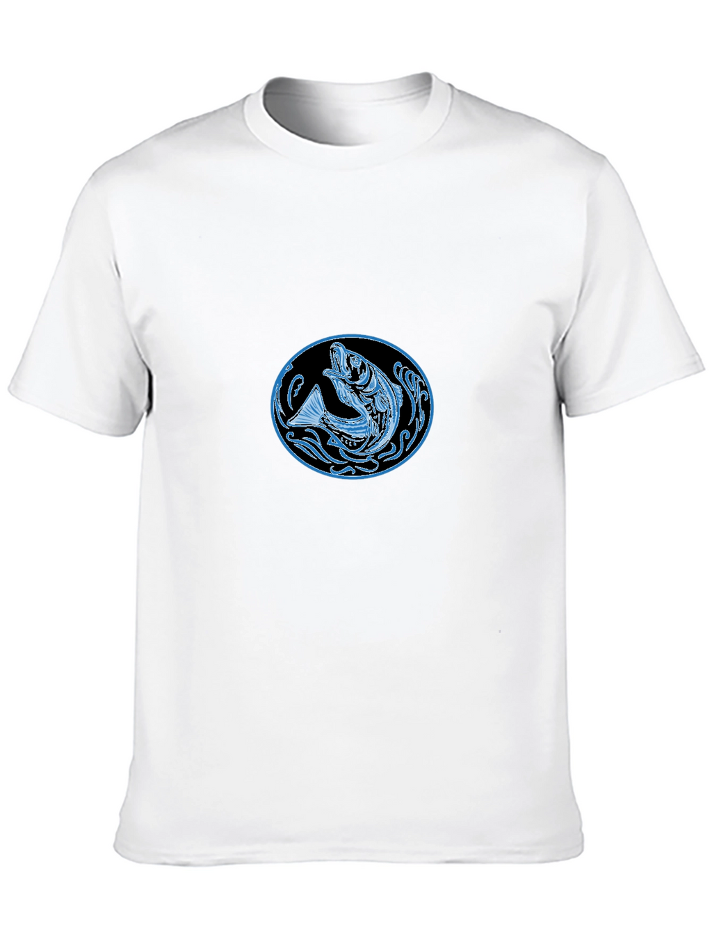 Cool Fish Graphic Black T-Shirt