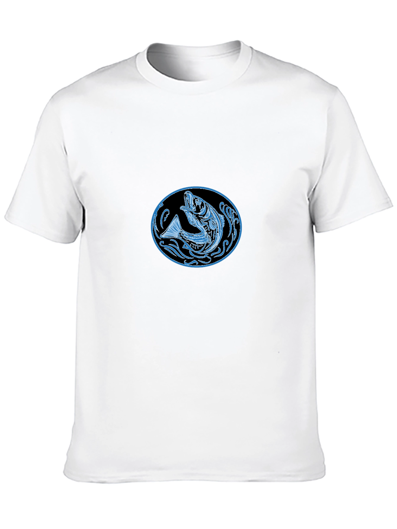 Cool Fish Graphic Black T-Shirt