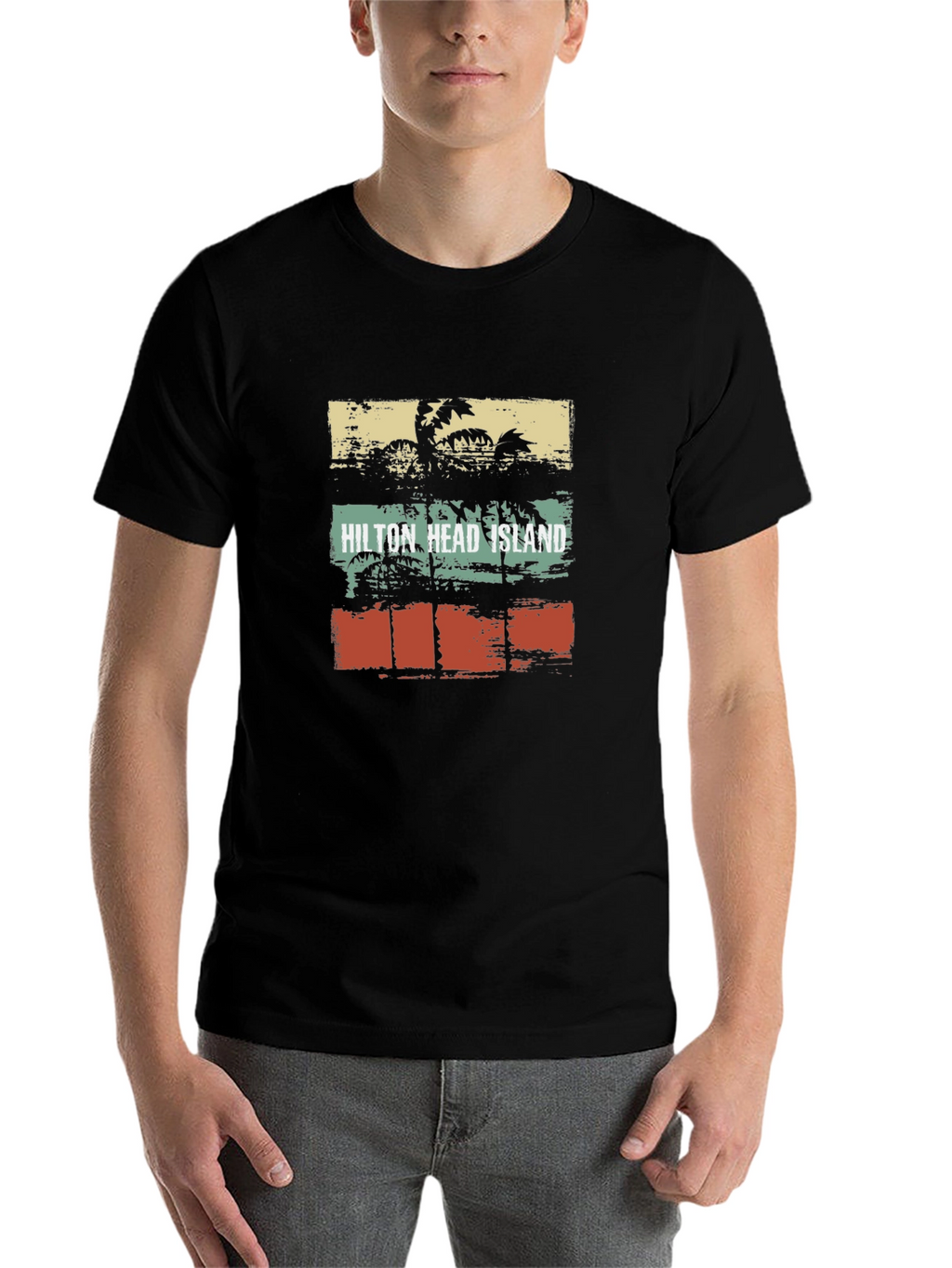 Hilton Head Island T-Shirt Palm Tree Graphic Tee