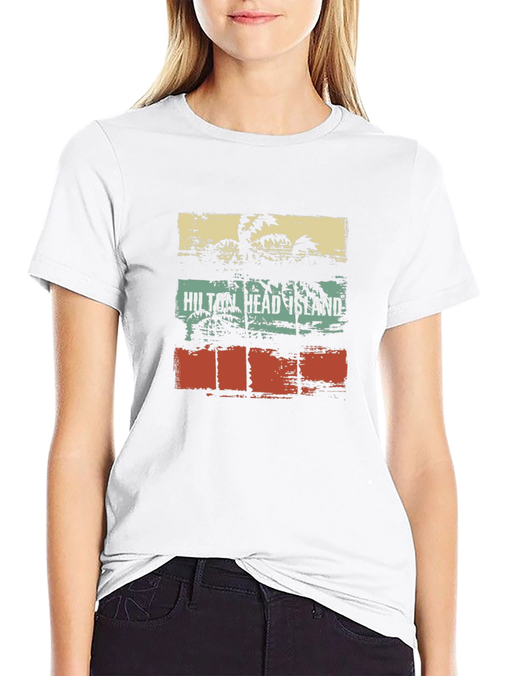 Hilton Head Island T-Shirt Palm Tree Graphic Tee