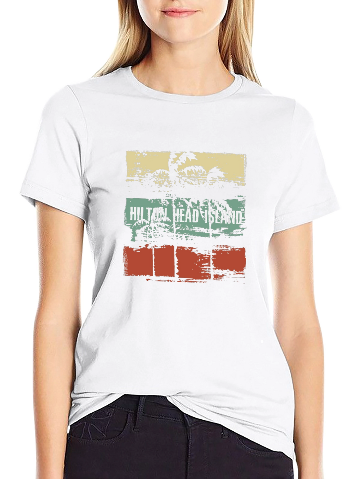 Hilton Head Island T-Shirt Palm Tree Graphic Tee