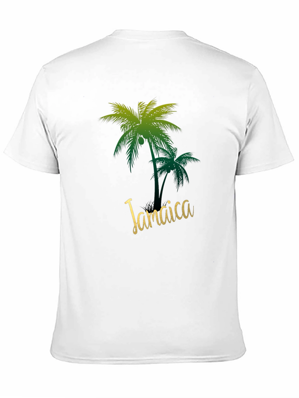 Jamaica Palm Tree Black T-Shirt
