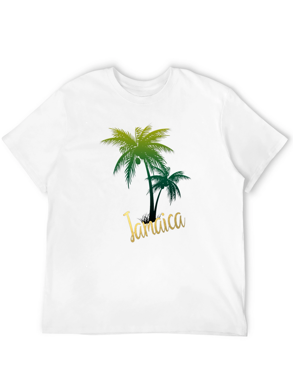 Jamaica Palm Tree Black T-Shirt