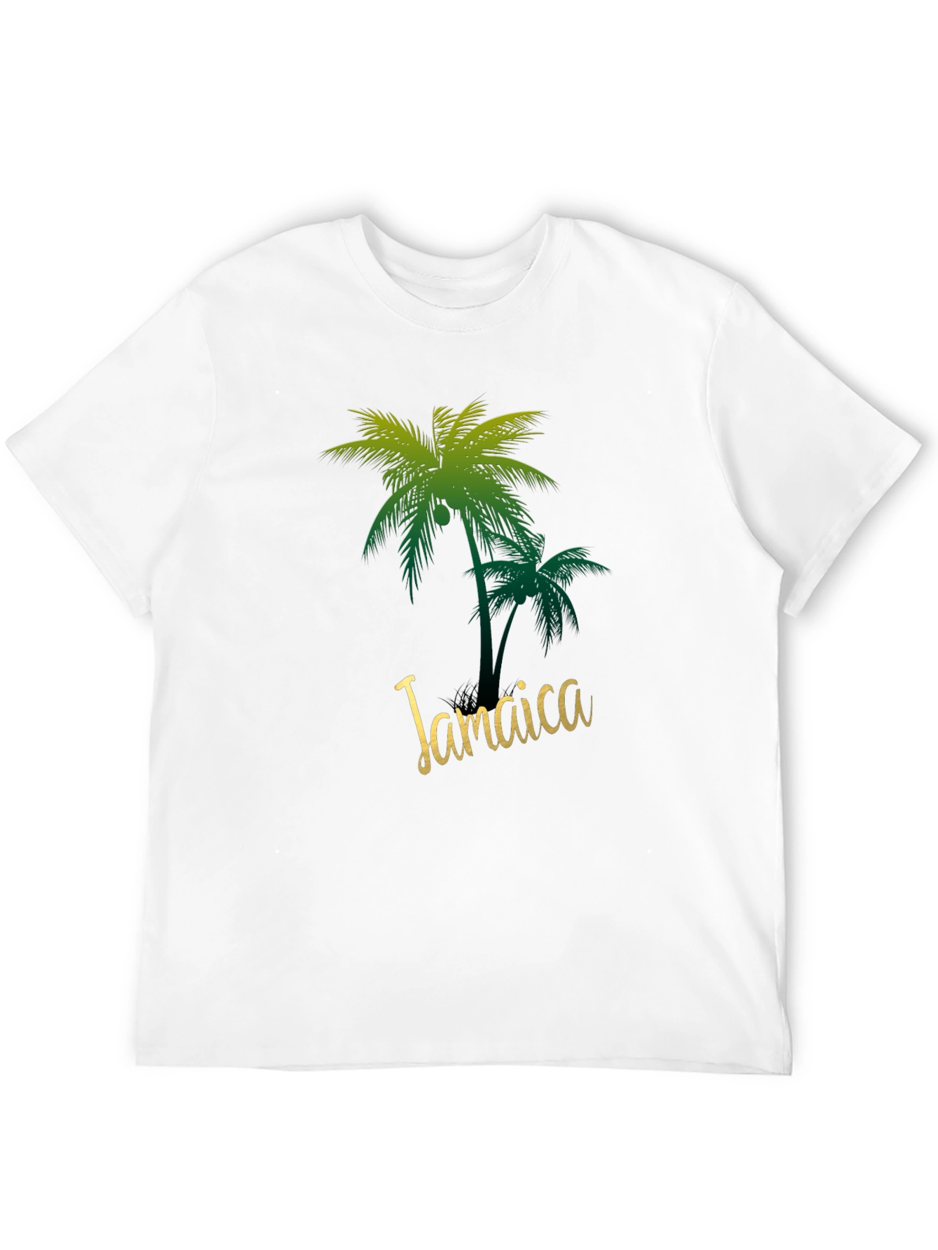 Jamaica Palm Tree Black T-Shirt