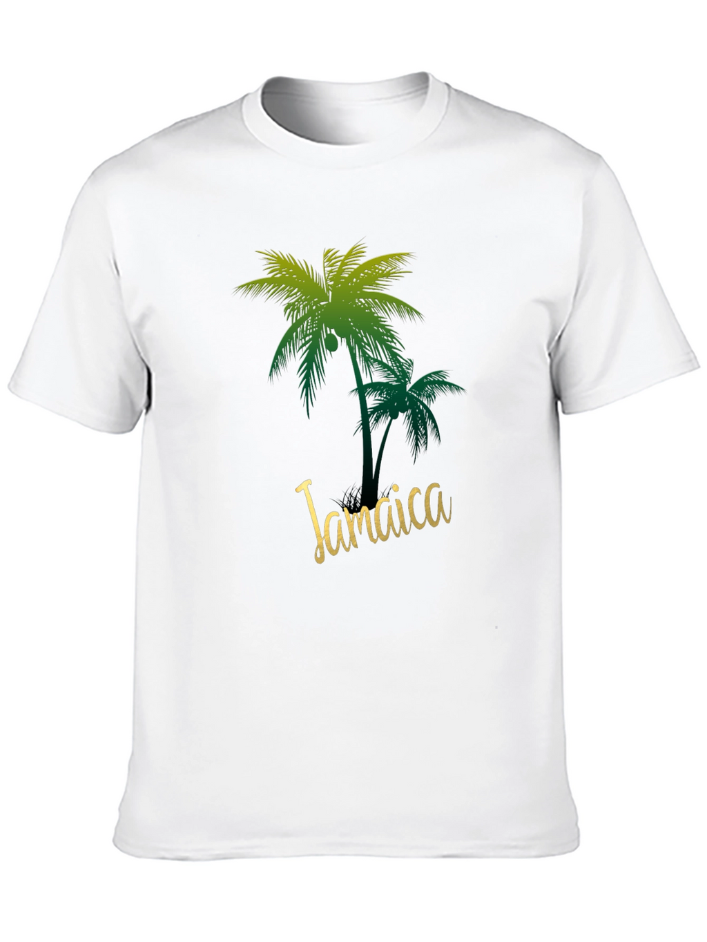 Jamaica Palm Tree Black T-Shirt
