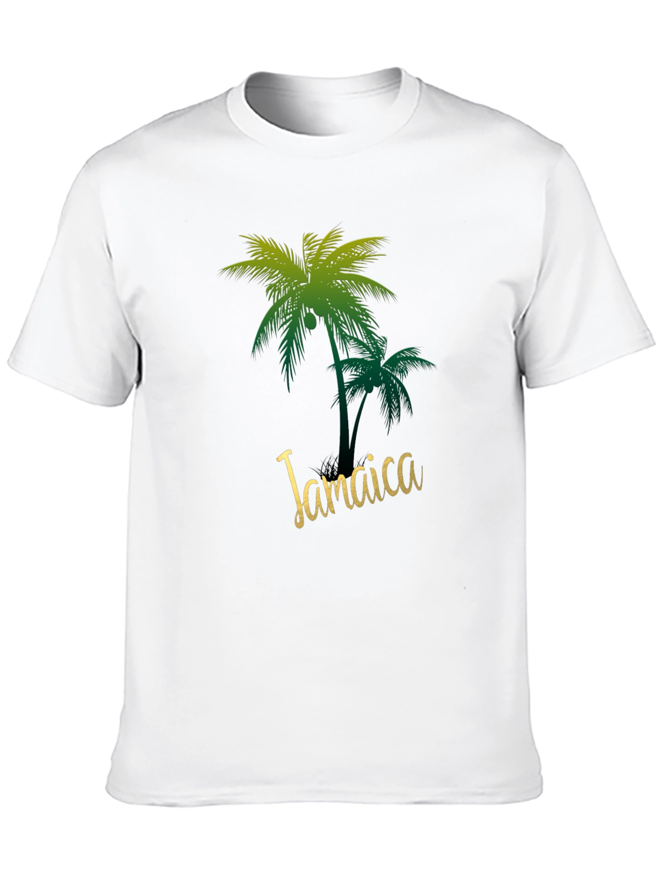 Jamaica Palm Tree Black T-Shirt