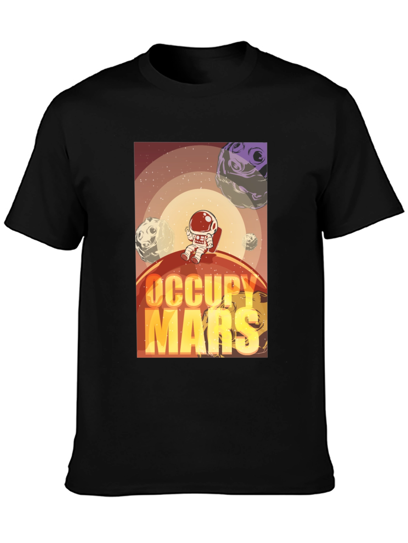Occupy Mars Graphic T-Shirt - Space Adventure Tee