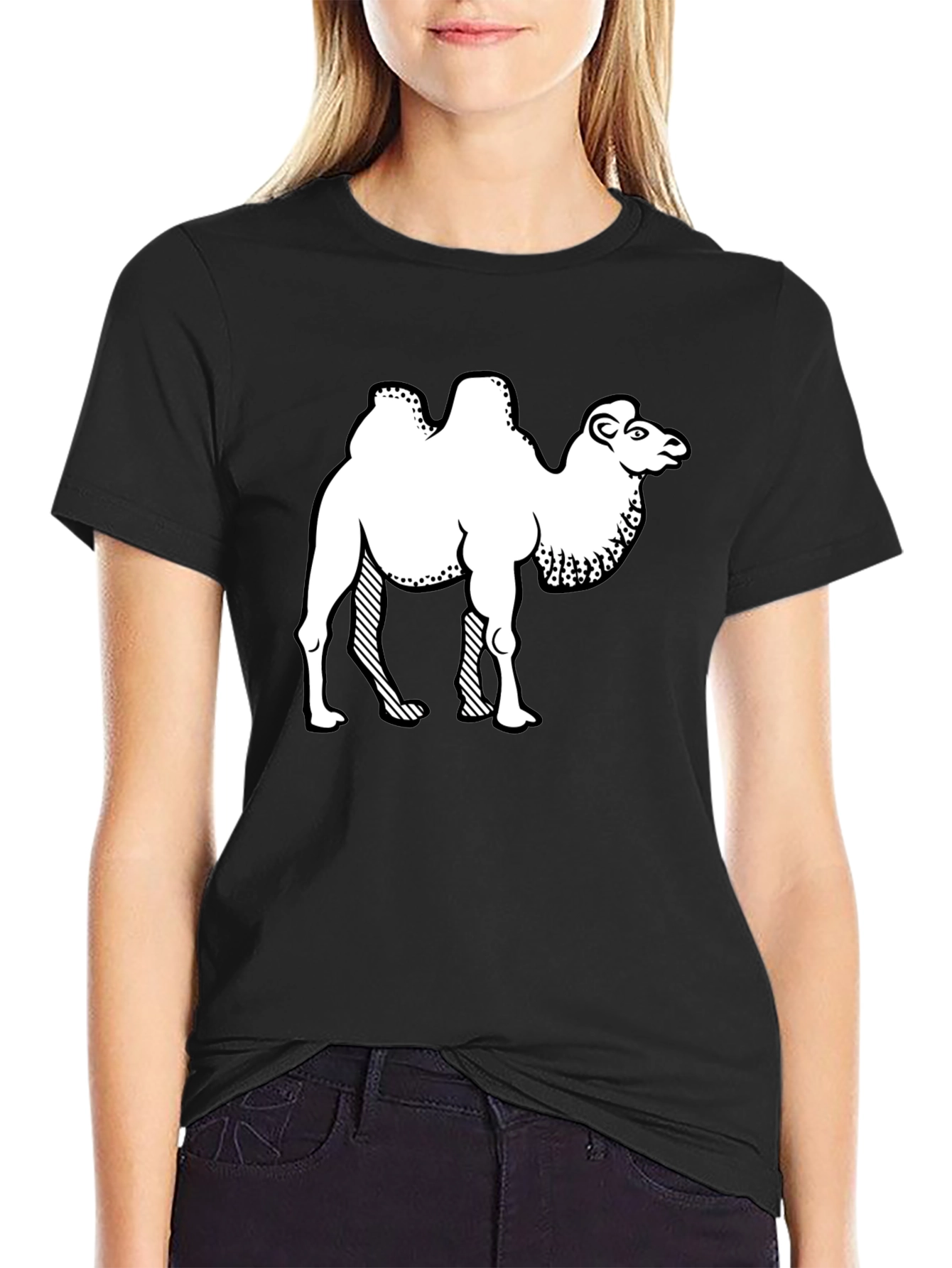 Camel Graphic Tee - Black