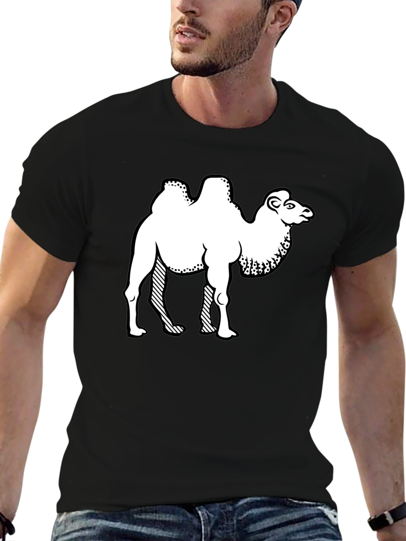 Camel Graphic Tee - Black