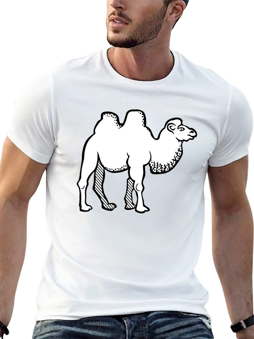Camel Graphic Tee - Black