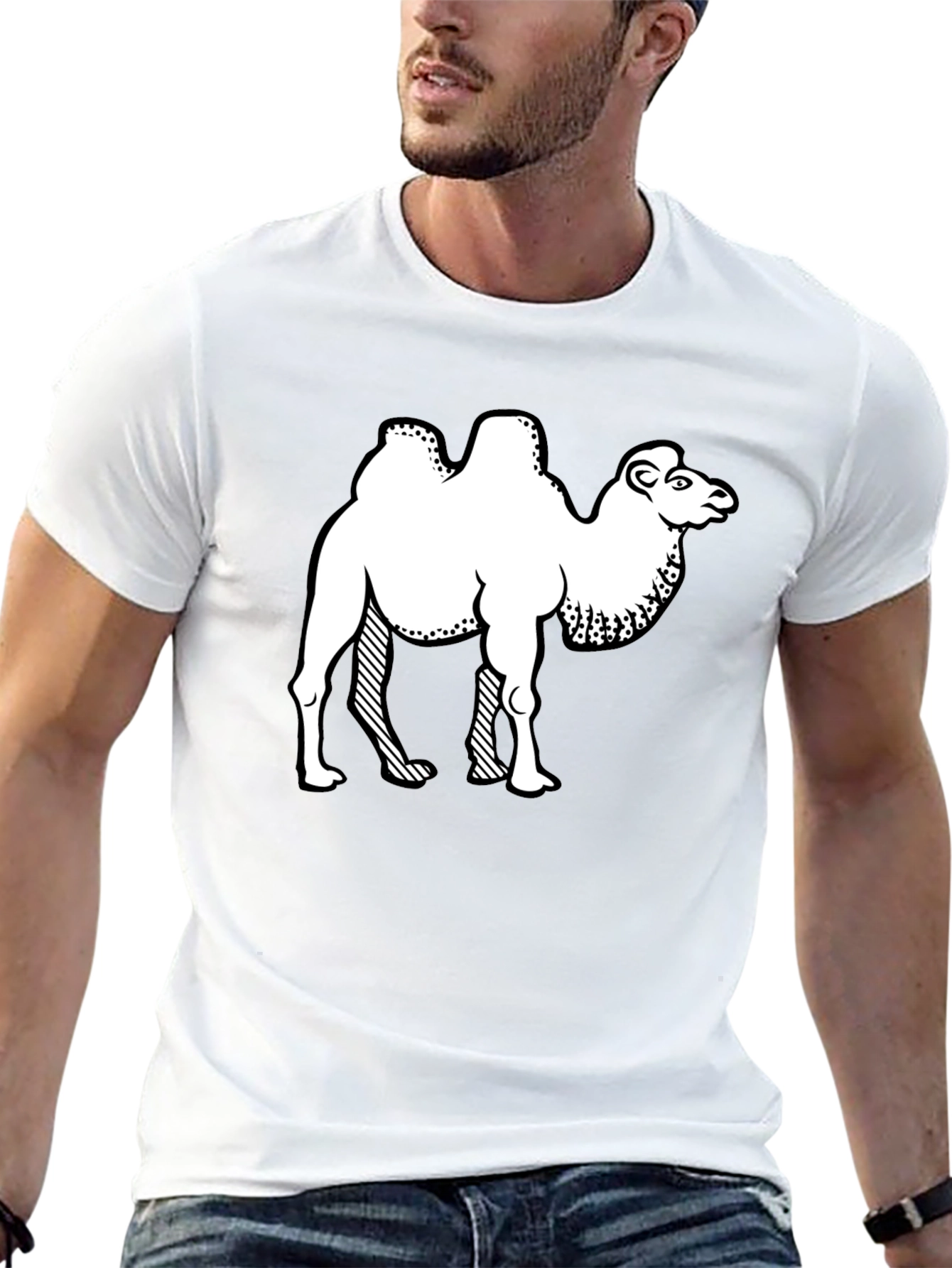 Camel Graphic Tee - Black