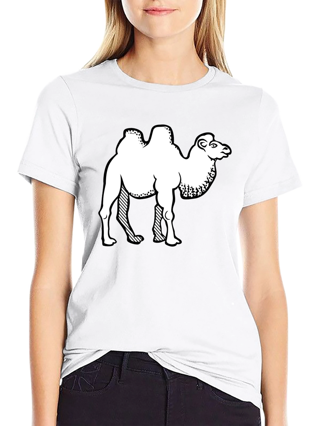 Camel Graphic Tee - Black