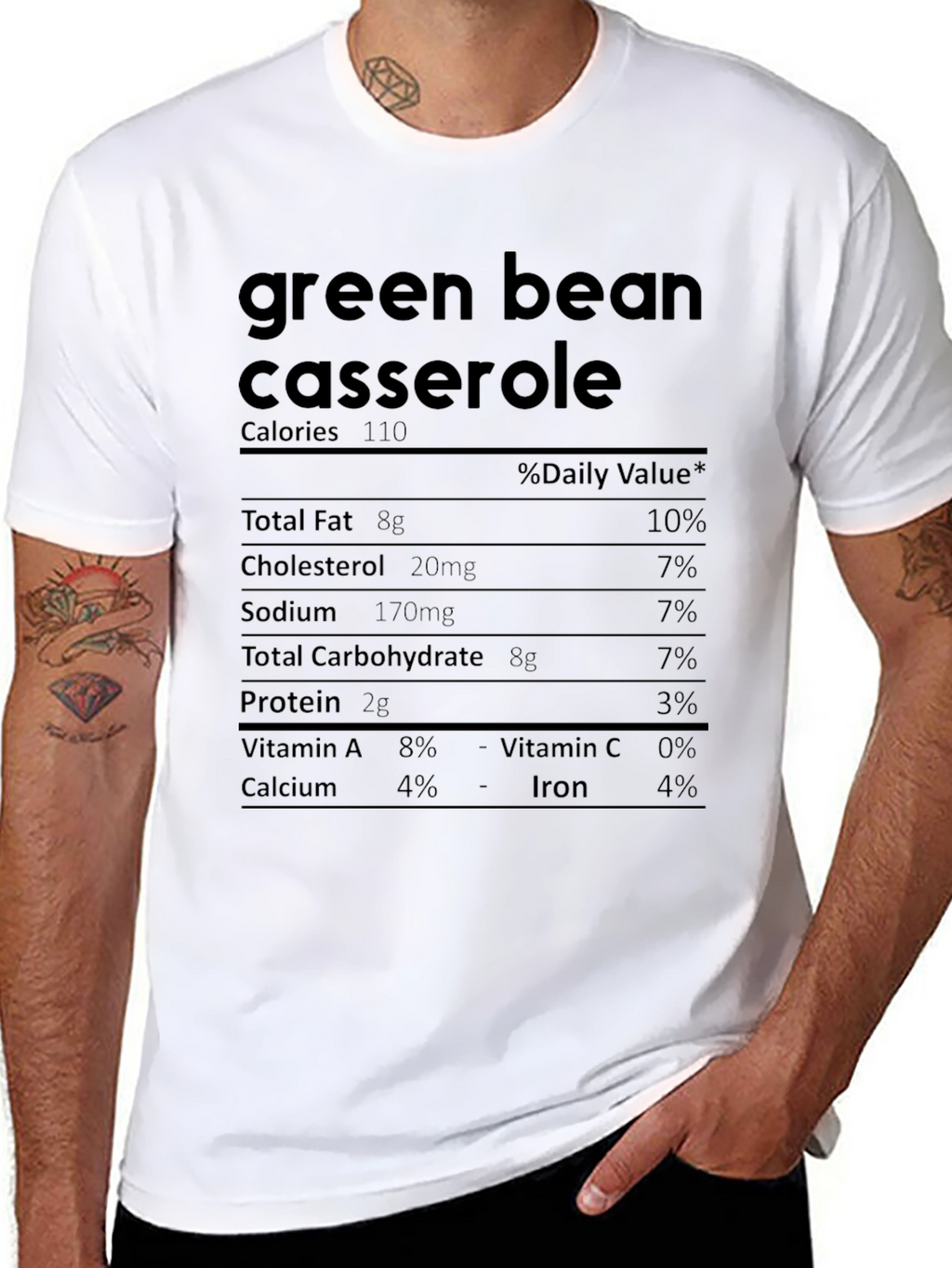 Green Bean Casserole Nutrition Facts T-Shirt