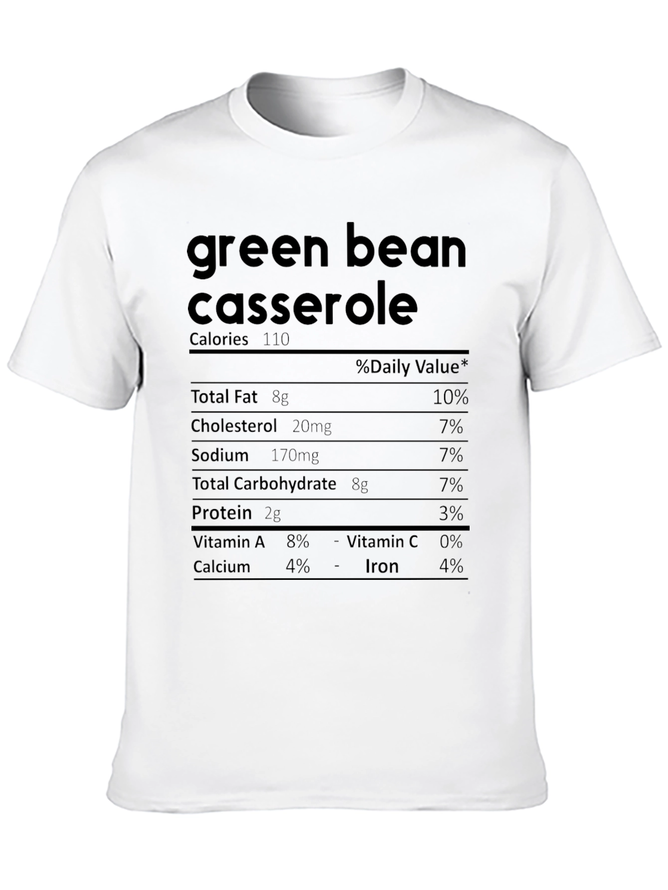 Green Bean Casserole Nutrition Facts T-Shirt