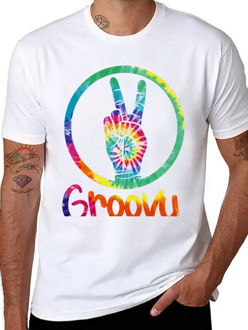 Groovy Tie-Dye Peace Sign T-Shirt
