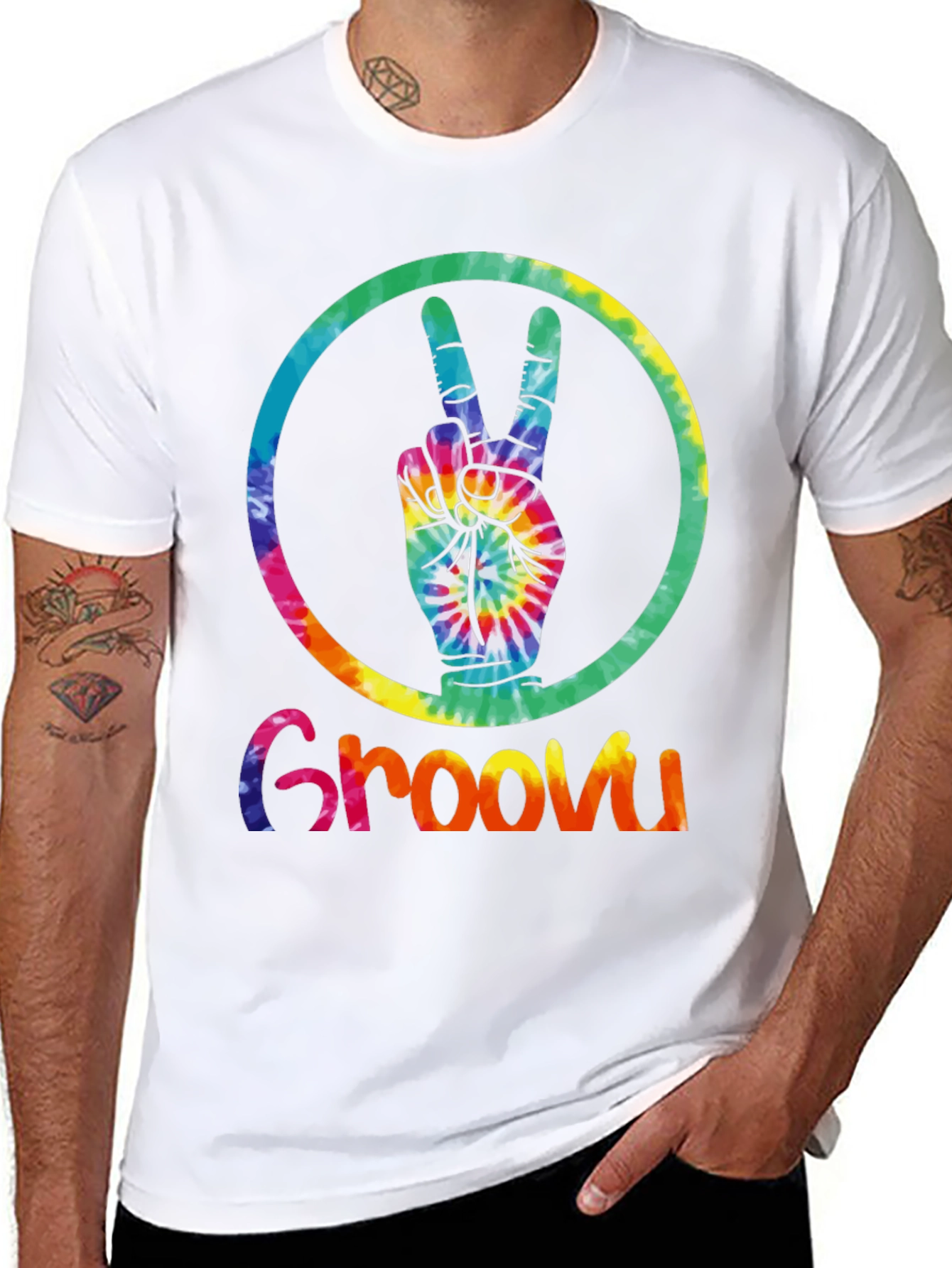 Groovy Tie-Dye Peace Sign T-Shirt