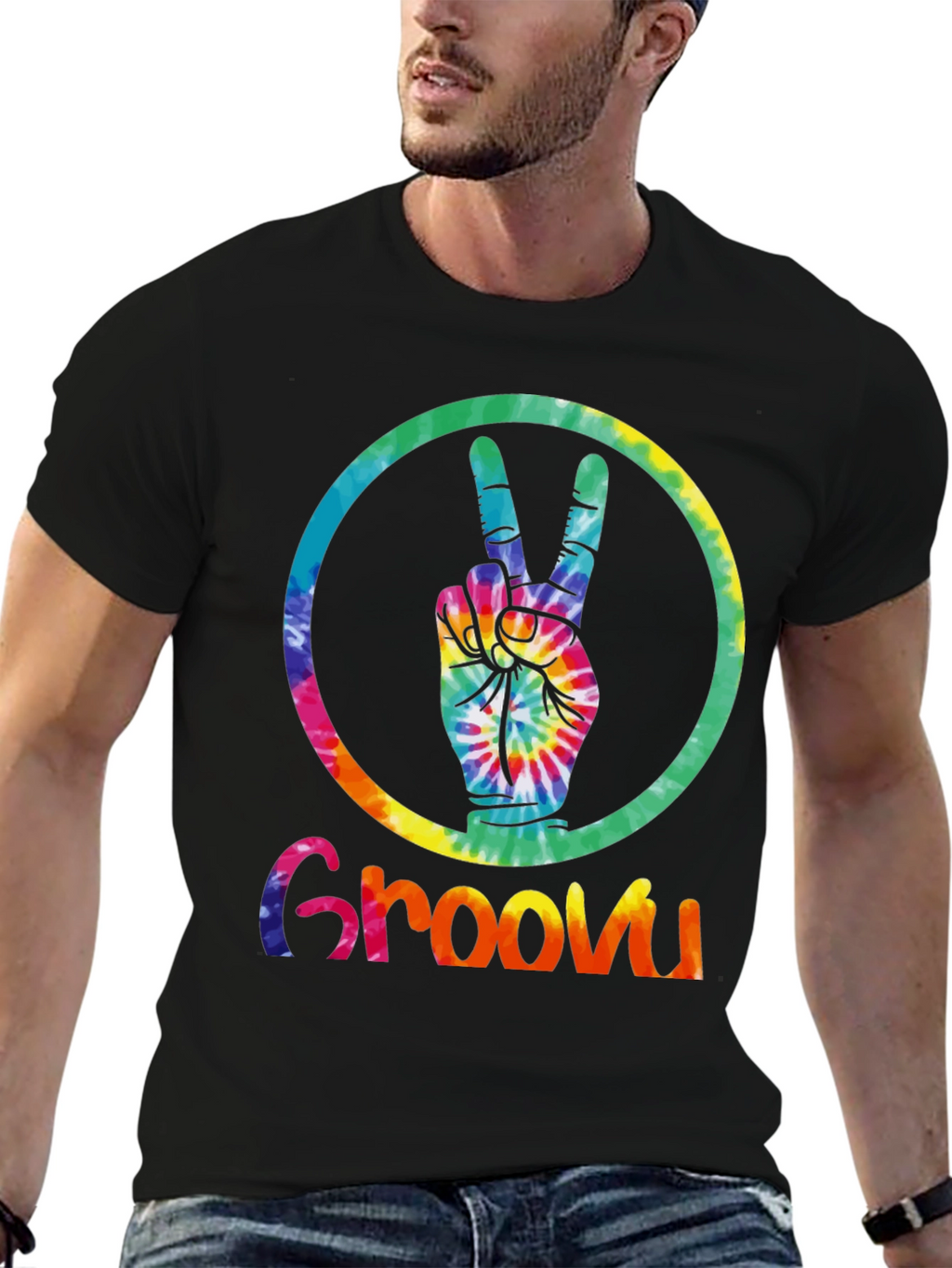 Groovy Tie-Dye Peace Sign T-Shirt