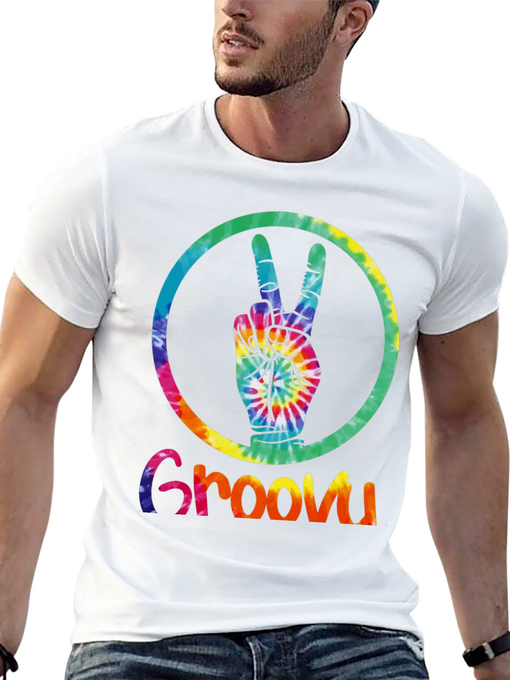 Groovy Tie-Dye Peace Sign T-Shirt