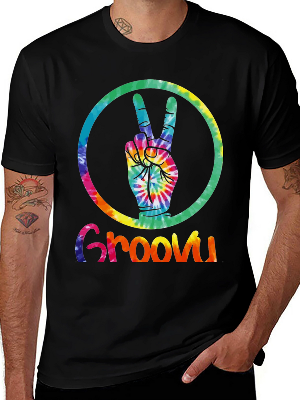 Groovy Tie-Dye Peace Sign T-Shirt