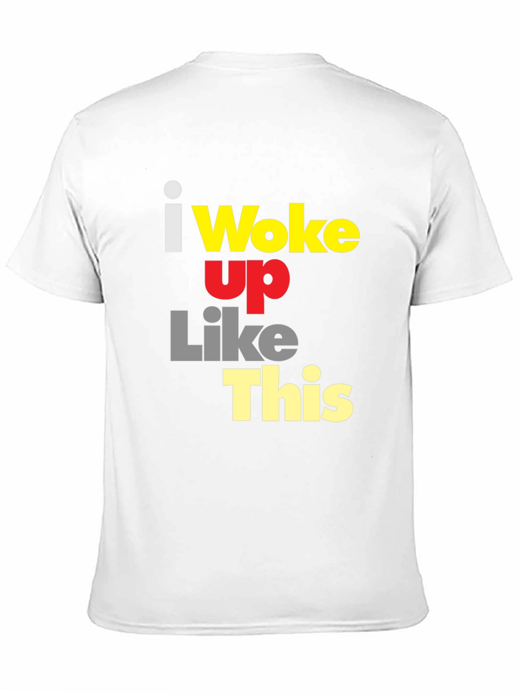 I Woke Up Like This Graphic Tee - Black