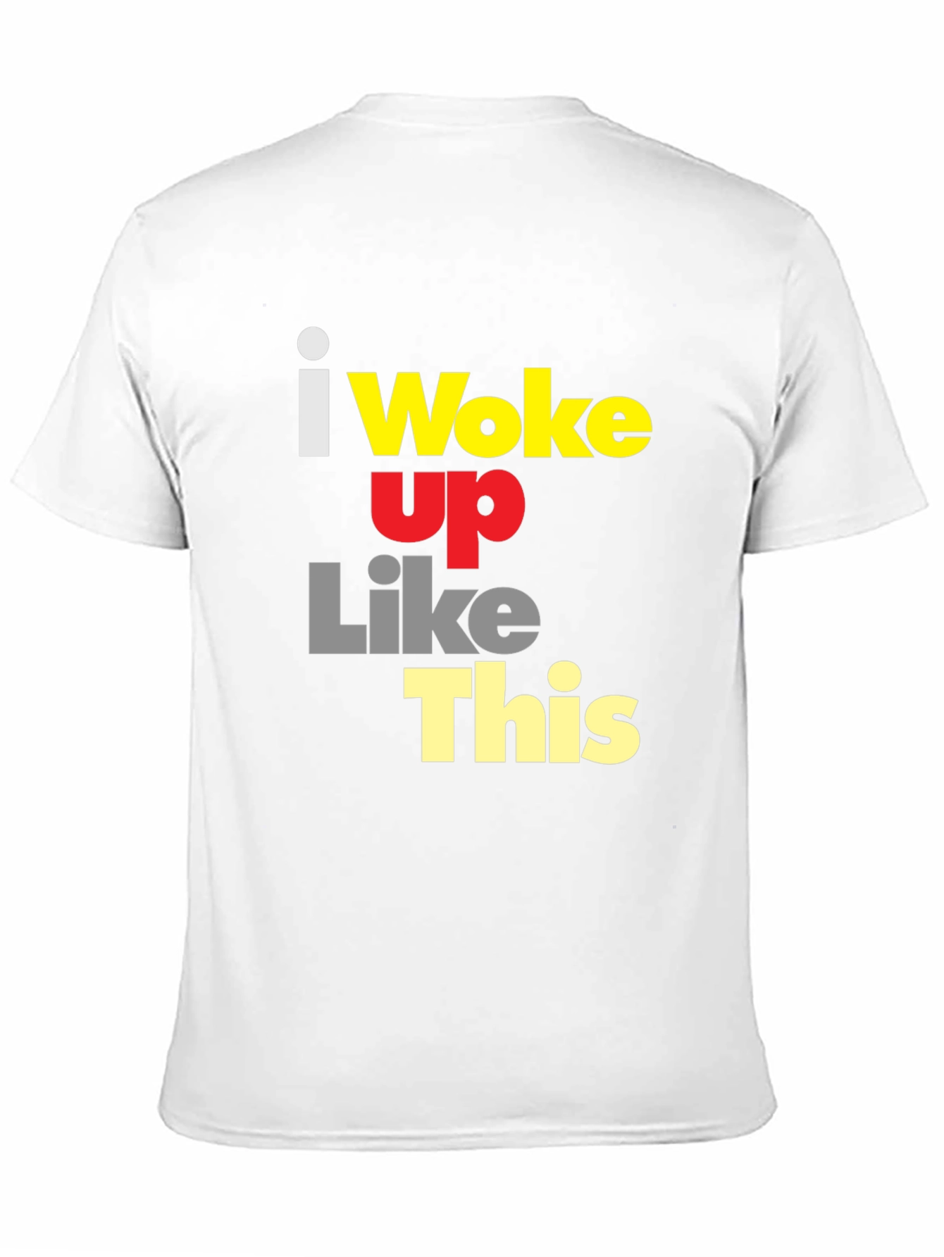 I Woke Up Like This Graphic Tee - Black